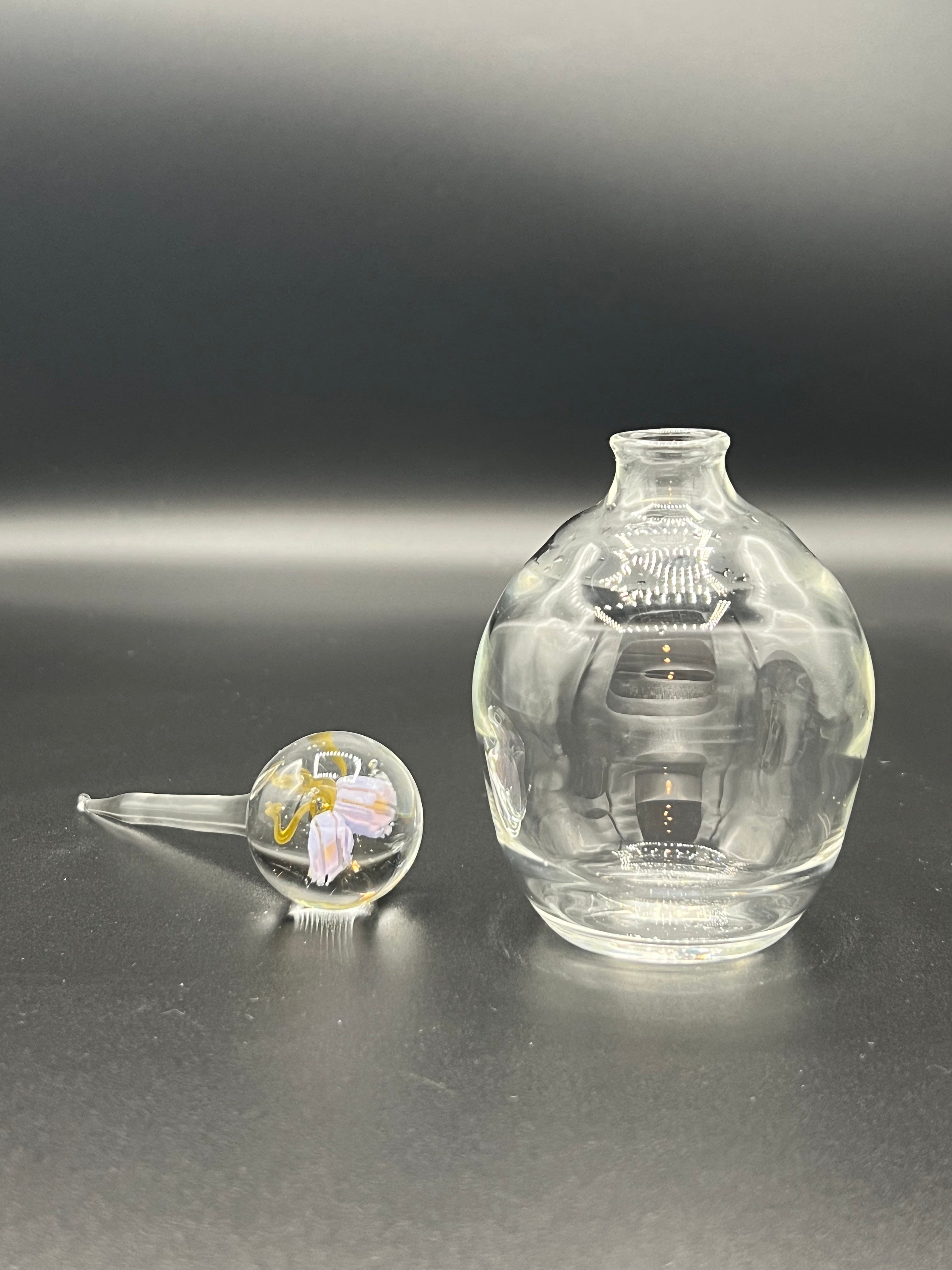 Lilac Clear Glass Oil Bottle & Applicator