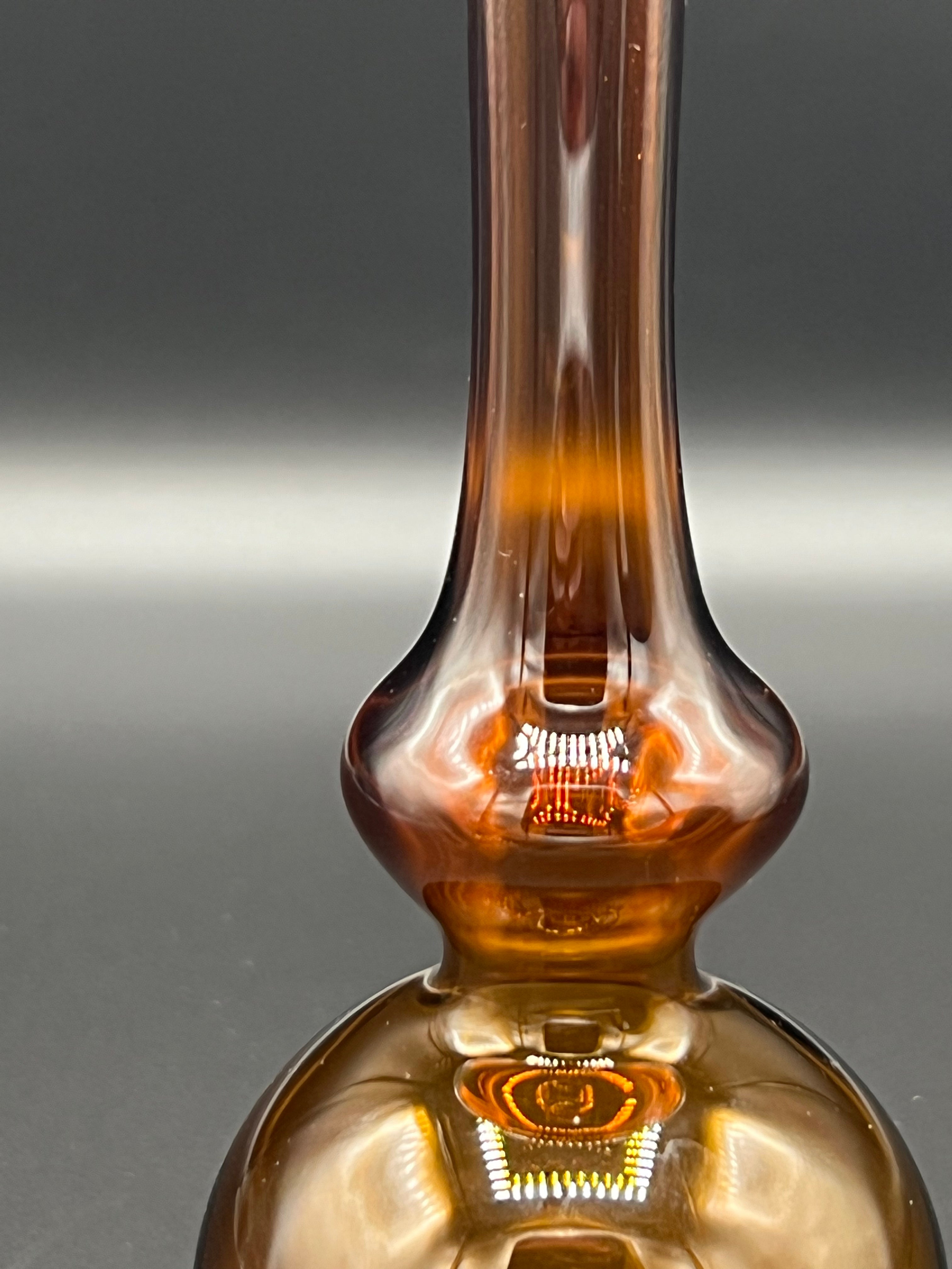 Amber Glass Venetian Style Vase