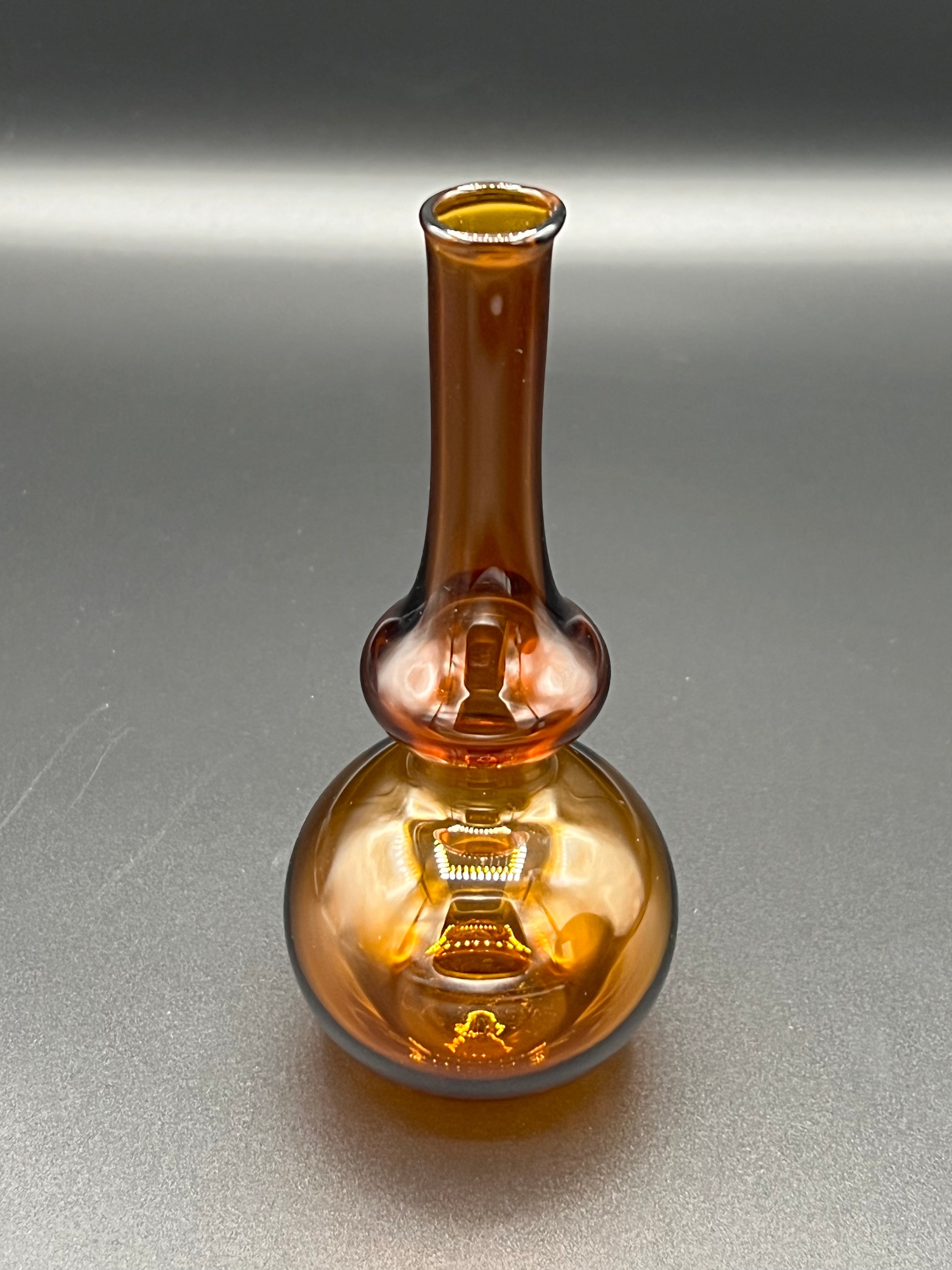 Amber Glass Venetian Style Vase