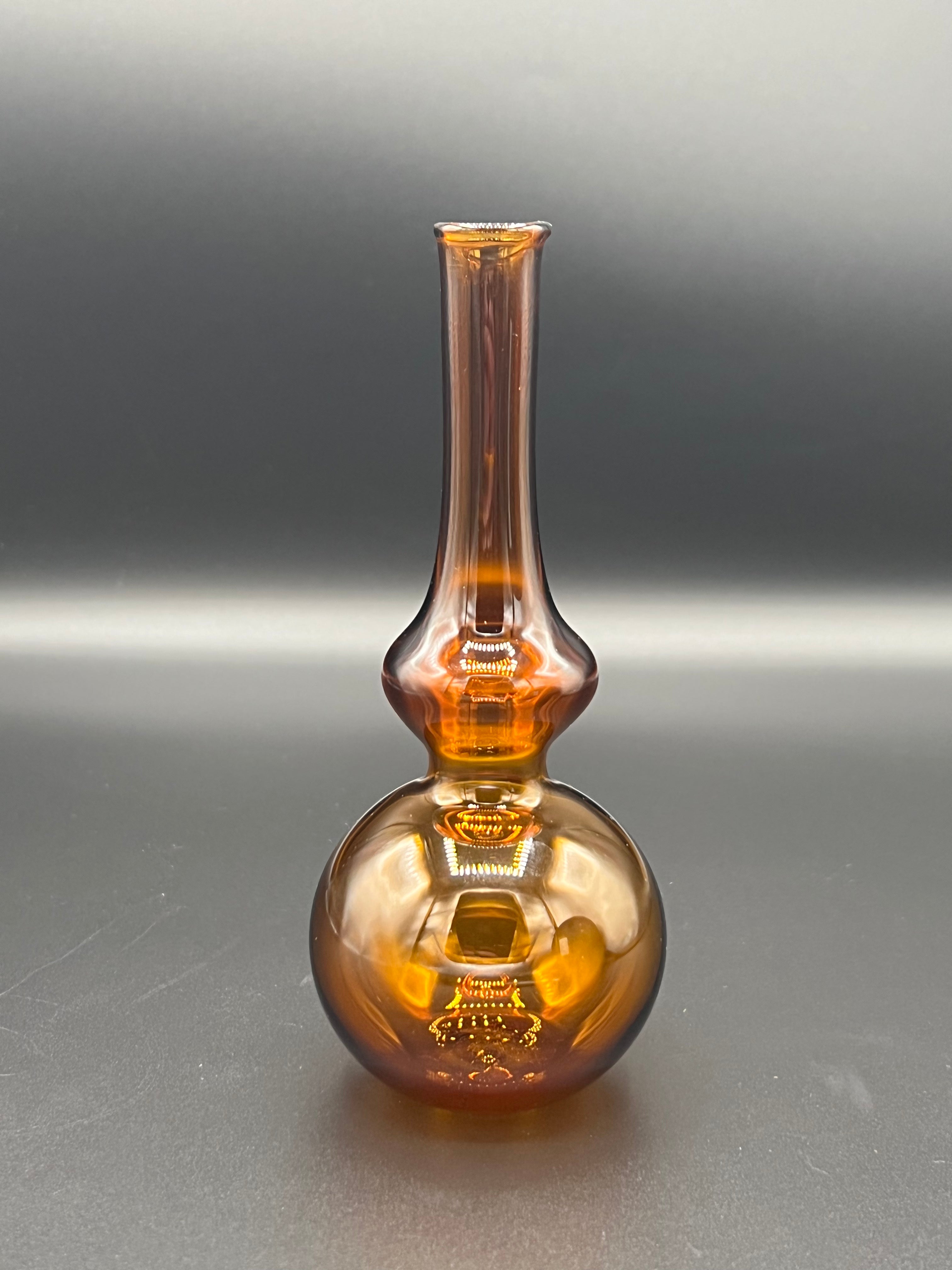 Amber Glass Venetian Style Vase